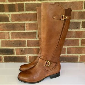Naturalizer Jersey brown leather riding boots
